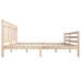 Estructura de cama de madera maciza 150x200 cm