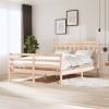 Estructura de cama de madera maciza 150x200 cm