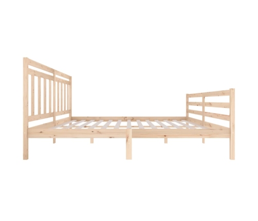 Estructura de cama de madera maciza 200x200 cm