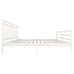 Estructura de cama madera maciza blanca 200x200 cm