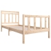 Estructura de cama individual de madera maciza 90x190 cm