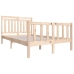 Estructura cama doble pequeña madera maciza 135x190 cm