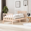 Estructura de cama madera maciza 90x200 cm