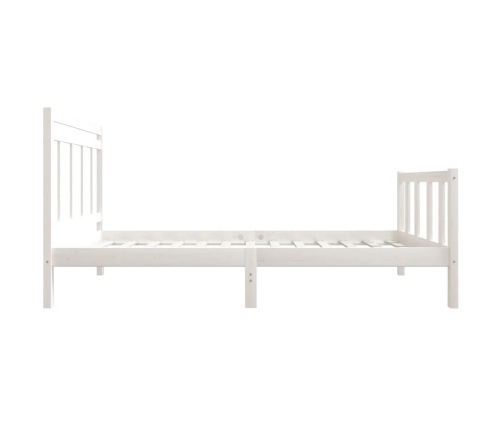 Estructura de cama madera maciza blanco 90x200 cm