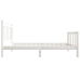 Estructura de cama madera maciza blanco 90x200 cm