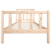 Estructura de cama madera maciza 100x200 cm