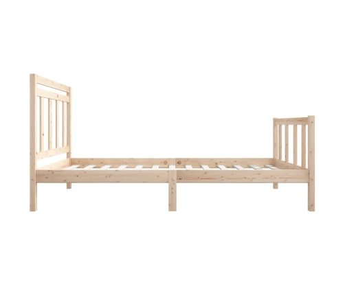 Estructura de cama madera maciza 100x200 cm