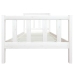 Estructura de cama madera maciza blanca 100x200 cm