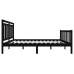 vidaXL Estructura de cama de madera maciza negro 140x200 cm