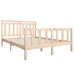 Estructura de cama de madera maciza 150x200 cm