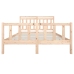 Estructura de cama de madera maciza 150x200 cm