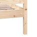 Estructura de cama de madera maciza 150x200 cm