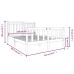 Estructura de cama de madera maciza 150x200 cm