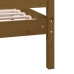 Estructura de cama de madera maciza marrón miel 150x200 cm