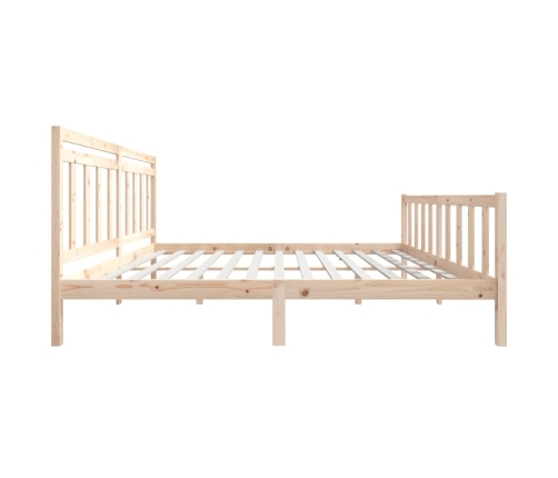 Estructura de cama de madera maciza 200x200 cm