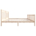 Estructura de cama de madera maciza 200x200 cm