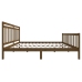 vidaXL Estructura de cama de madera maciza marrón miel 200x200 cm