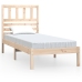 Estructura de cama madera maciza de pino 75x190 cm