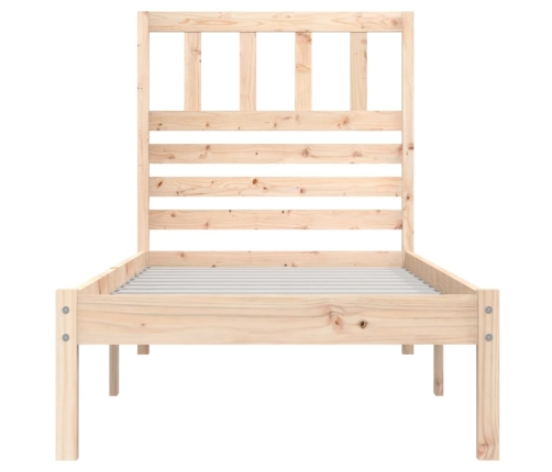 Estructura de cama madera maciza de pino 75x190 cm