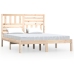 Estructura de cama sin colchón madera maciza de pino 120x190 cm