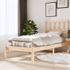 Estructura de cama sin colchón madera maciza de pino 90x200 cm