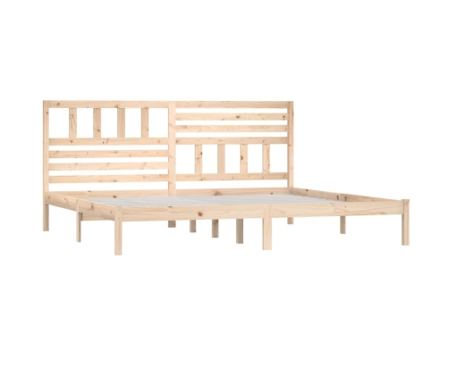 Estructura de cama sin colchón madera maciza de pino 180x200 cm