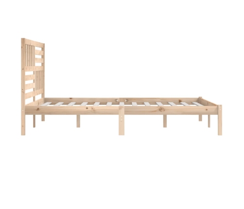 Estructura de cama sin colchón madera maciza de pino 180x200 cm