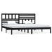 vidaXL Estructura de cama de madera maciza negra 180x200 cm