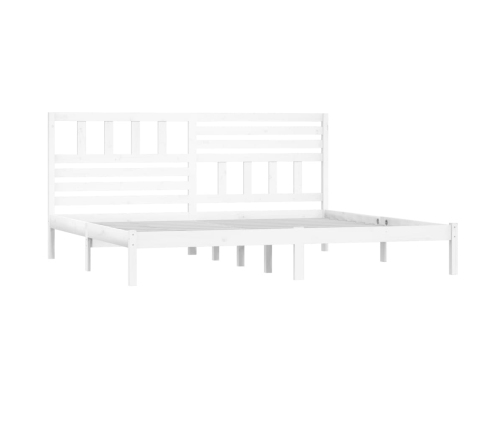 Estructura de cama sin colchón madera de pino blanco 200x200 cm