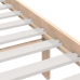 Estructura de cama individual pequeña madera maciza 75x190 cm