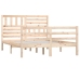 Estructura de cama sin colchón madera maciza 120x200 cm