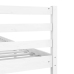 Estructura cama de madera maciza blanca super king 180x200 cm