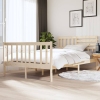 Estructura cama doble pequeña madera maciza 135x190 cm