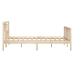Estructura de cama de madera maciza 140x190 cm