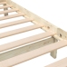 Estructura de cama de madera maciza 140x190 cm