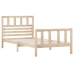 Estructura de cama madera maciza 90x200 cm