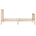 Estructura de cama madera maciza 90x200 cm