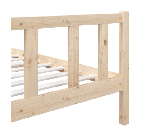 Estructura de cama madera maciza 90x200 cm