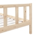 Estructura de cama madera maciza 90x200 cm