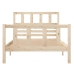 Estructura de cama madera maciza 100x200 cm