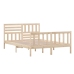 Estructura de cama de madera maciza 140x200 cm