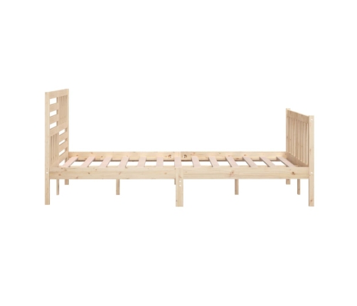 Estructura de cama de madera maciza 140x200 cm