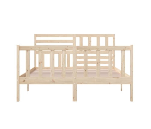 Estructura de cama de madera maciza 160x200 cm