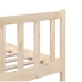 Estructura de cama de madera maciza 160x200 cm