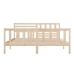 Estructura de cama de madera maciza super king 180x200 cm