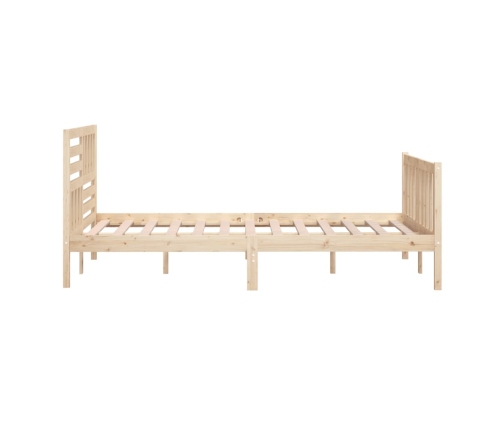 Estructura de cama de madera maciza super king 180x200 cm