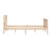 Estructura de cama de madera maciza super king 180x200 cm