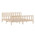 Estructura de cama de madera maciza 200x200 cm