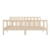 Estructura de cama de madera maciza 200x200 cm