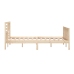 Estructura de cama de madera maciza 200x200 cm